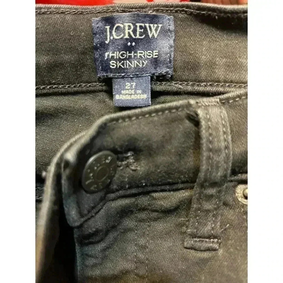 JCREW 9” HIGH RISE SKINNY JEANS SIZE 27 black - Picture 4 of 7